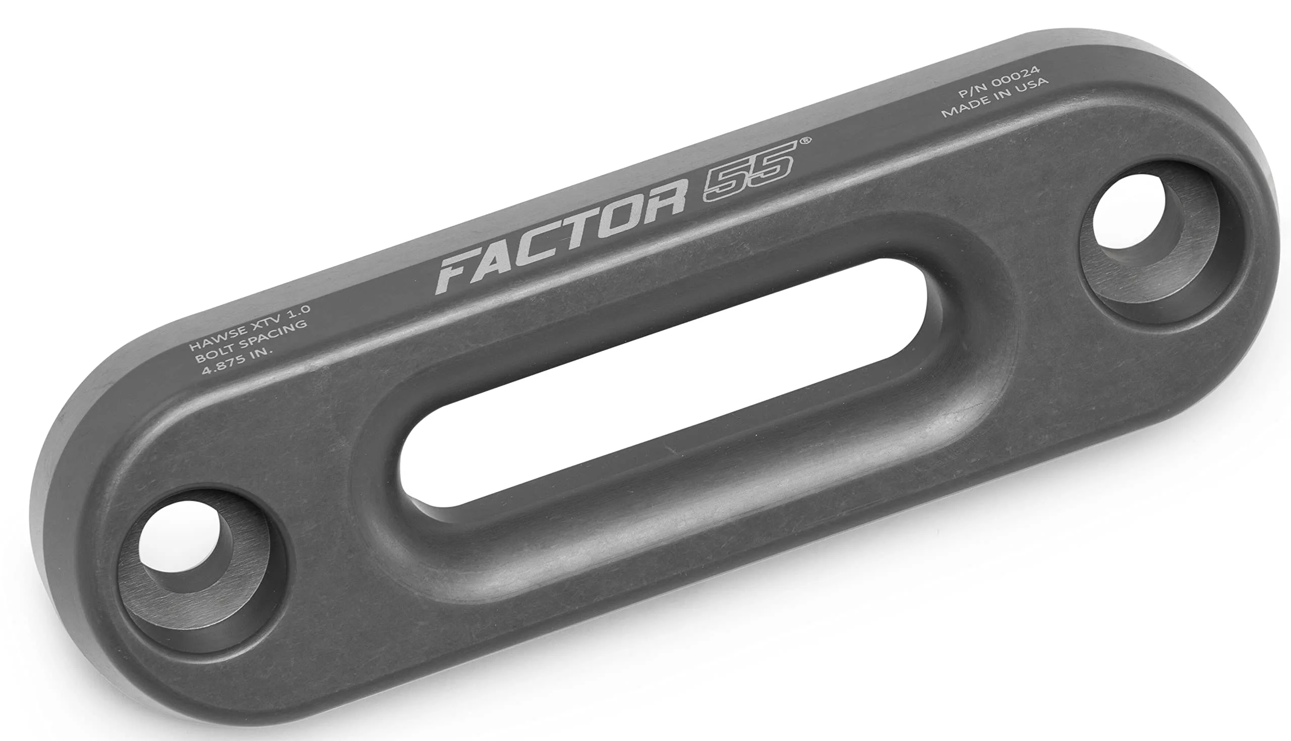 Factor 55 00024 XTV Hawse Fairlead 4.875 Inch Powersports UTV/ATV Gun Metal Gray