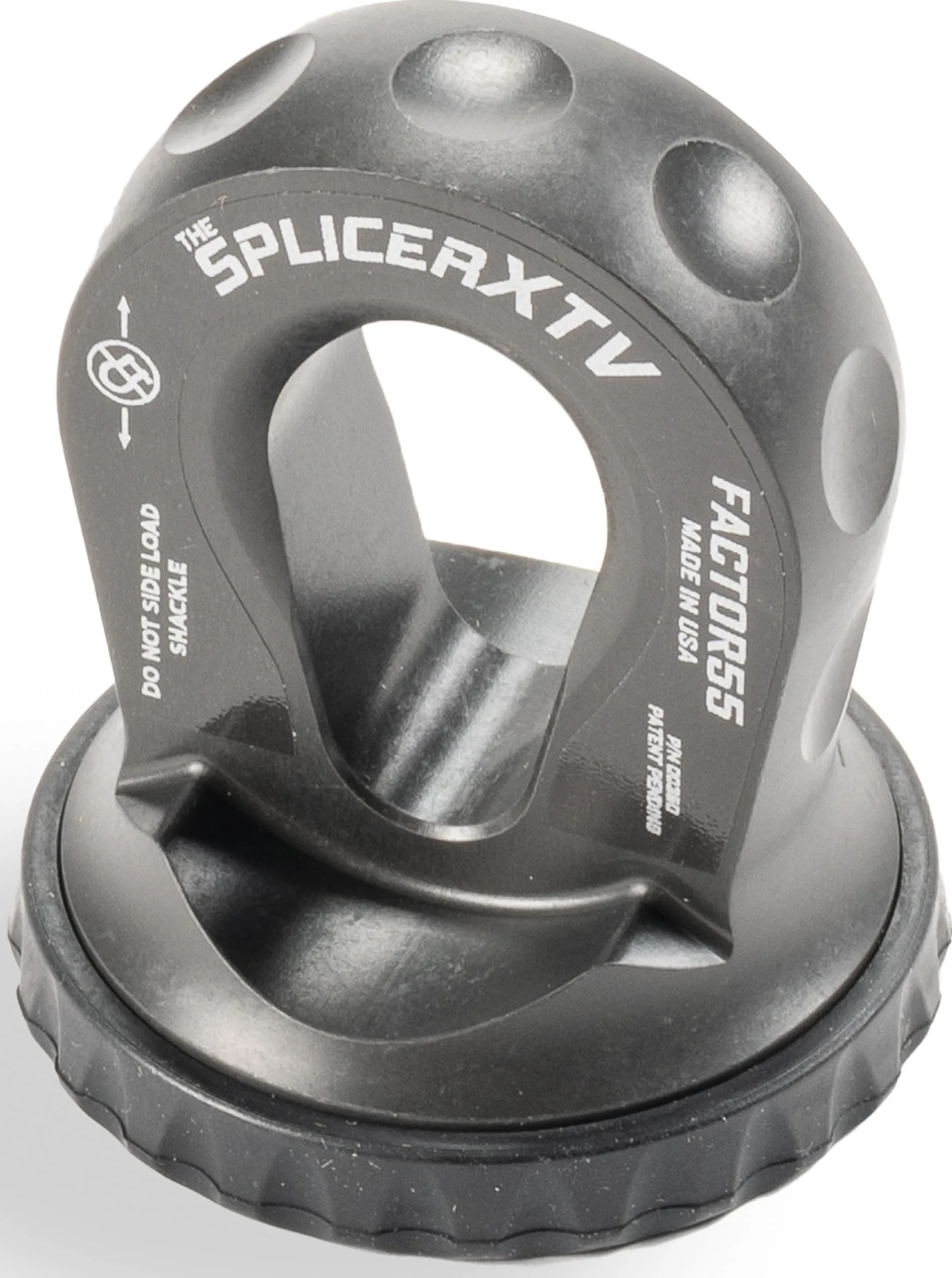 Factor 55 XTV Splicer Synthetic Rope Shackle Mouting Thimble, Fits Pin/Bow End of 1/2 and 5/8" Shackles - Gray