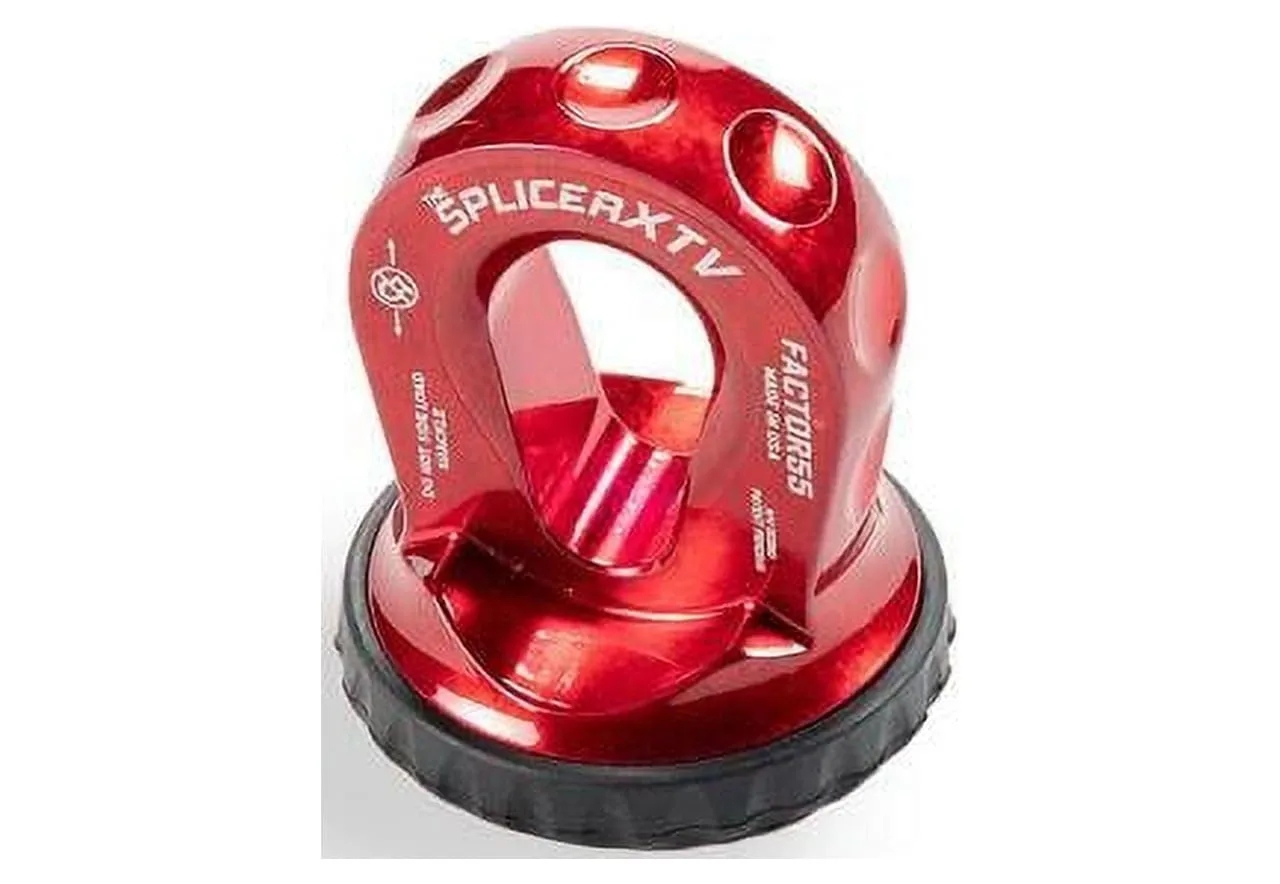 Factor 55 XTV Splicer Synthetic Rope Shackle Mouting Thimble, Fits Pin/Bow End of 1/2 and 5/8" Shackles - Red