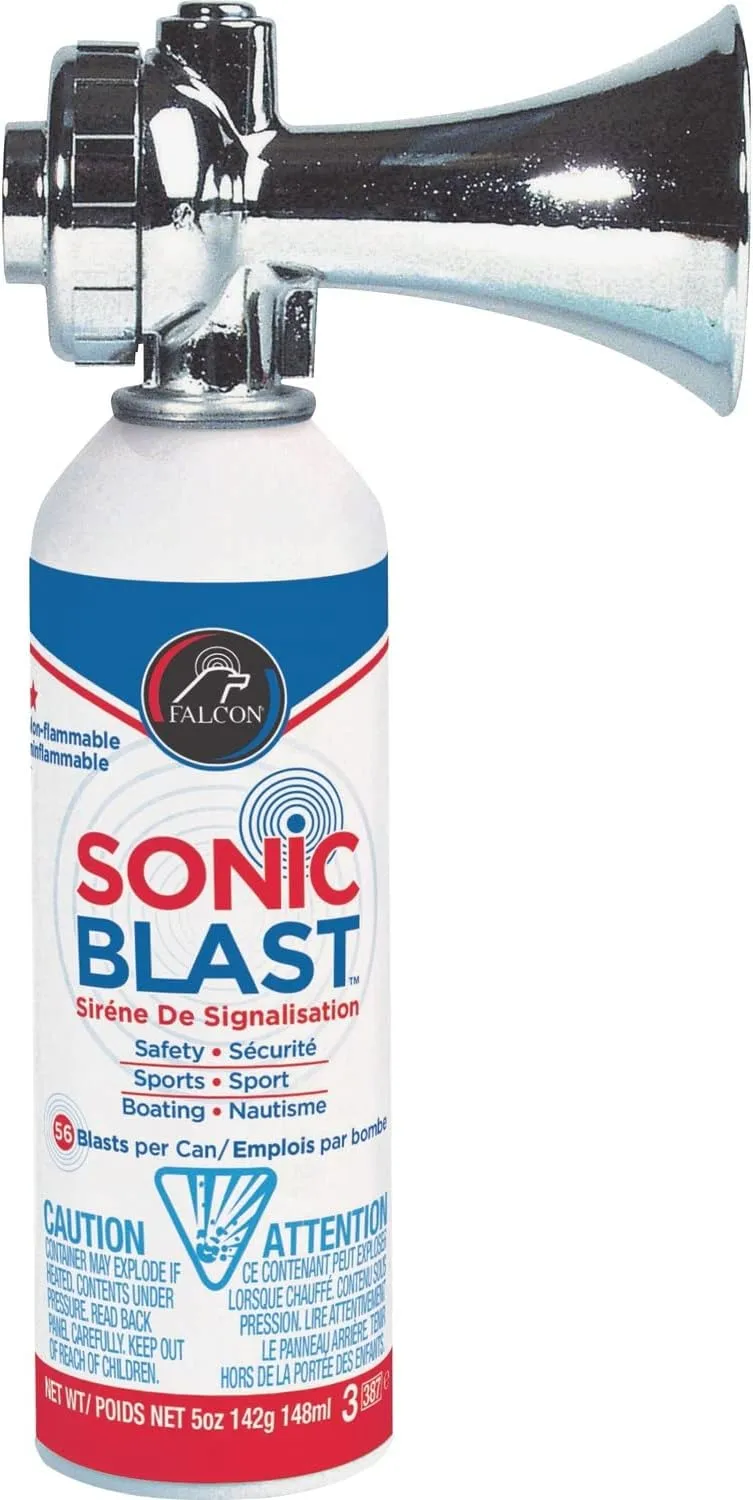Falcon Sonic Blast Horn - 5 oz - 120 dB - Chrome Plated