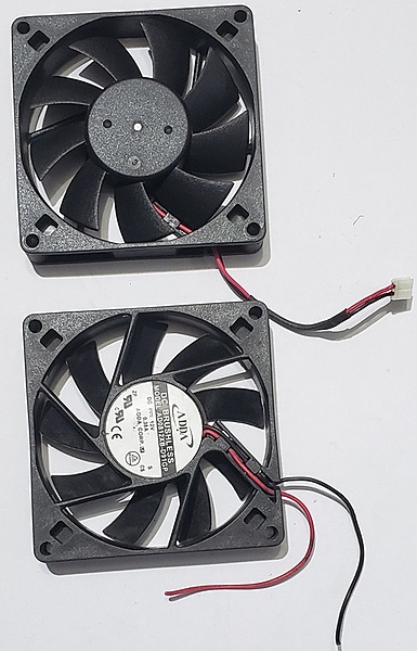 12V DC REFURBISHED FAN 80MM X 80MM X 15MM