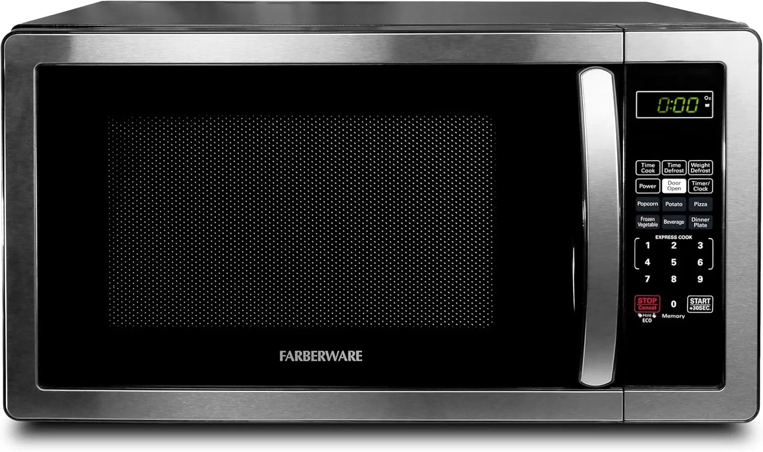 Farberware Countertop Microwave Oven 1000 Watts with LED Lighting & Child Lock