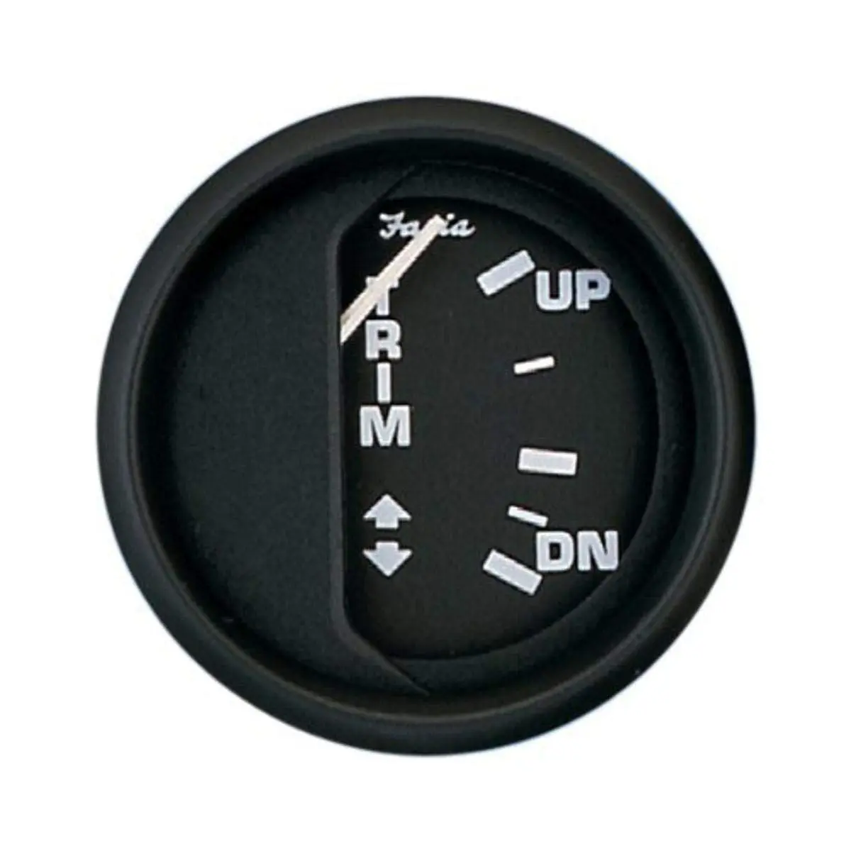 FARIA 12828 Euro Black 2" Trim Gauge for Mercury/Mariner/Mercruiser/Volvo DP/Yamaha '01 and Newer