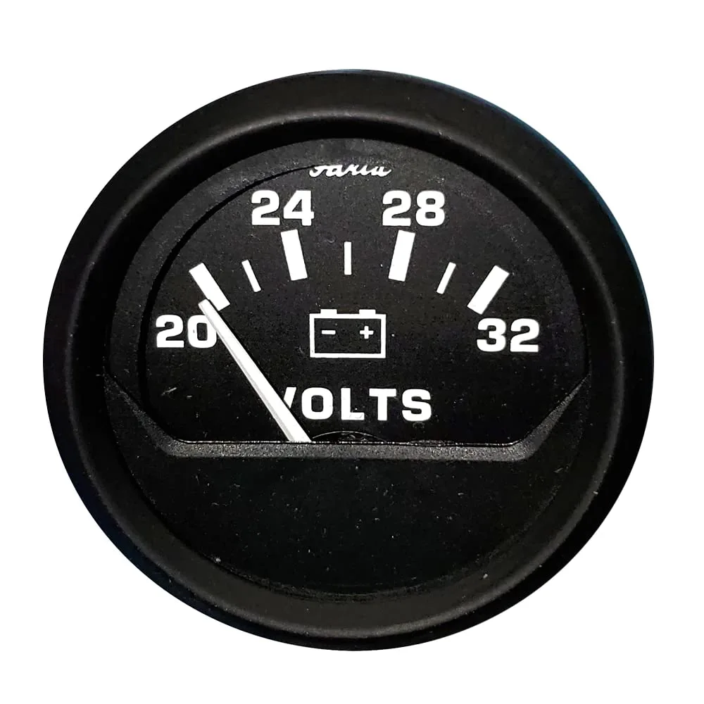 Faria Beede Instruments Faria 12860 Euro Voltmeter Gauge 20-32 VDC - 2"