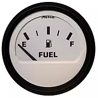 Faria 12901 Euro Fuel Level Gauge (E-1/2-F) - 2" , White