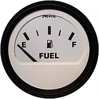 Faria 12901 Euro Fuel Level Gauge (E-1/2-F) - 2" , White