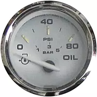 Faria 19002 Kronos Oil Pressure Gauge (80 PSI) - 2"