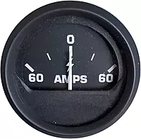 Faria Euro Black 2" Ammeter Gauge (60-0-60 AMP)