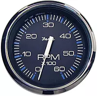 Faria 33710 Chesapeake Stainless Steel Tachometer (6000 RPM) - 4", Black