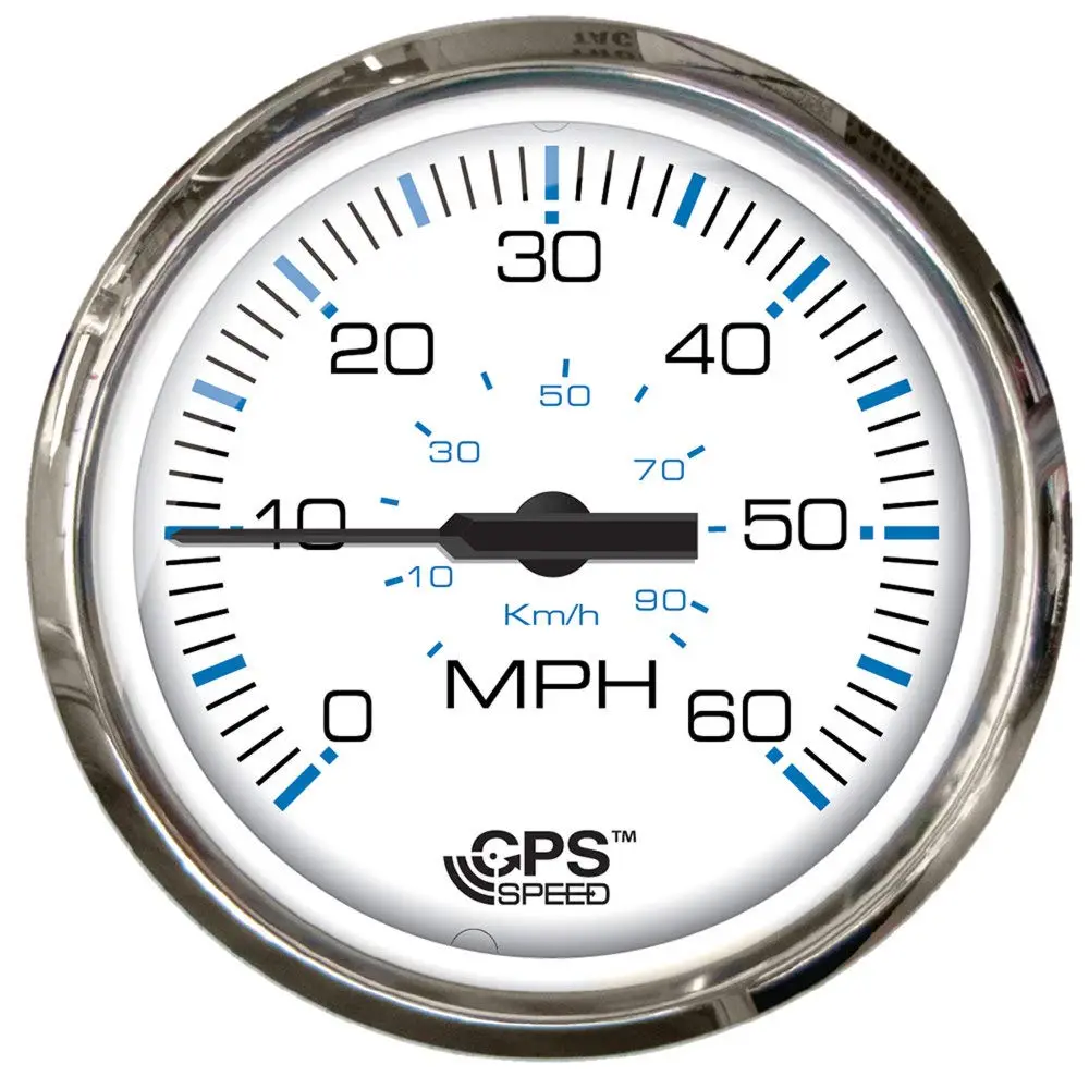 Faria Beede 33850 Chesapeake Stainless Steel Tachometer (7000 RPM) with SystemCheck Indicator (Johnson/Evinrude Outboard)