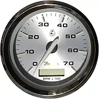 Faria 39040 Kronos Tachometer Gauge with Hourmeter 7000 RPM Gas Outboard - 4"