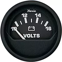 Faria Beede Instruments Faria Beede 12821 Euro Voltmeter (3003.3439), Black