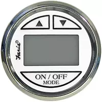 Faria Chesapeake White SS 2" Depth Sounder w/In-Hull Transducer