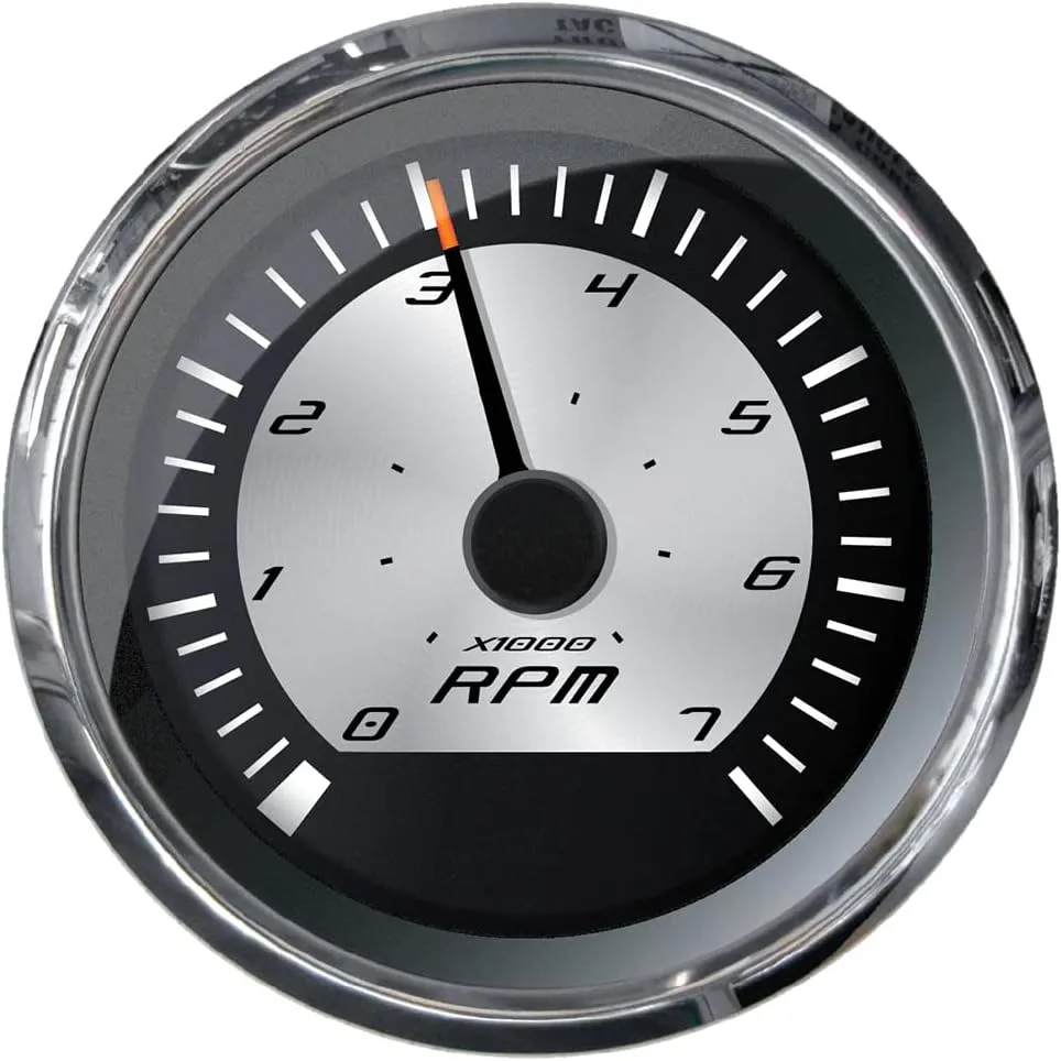 Faria Beede F22009 Platinum Tachometer (7000 RPM) - 4" (Gas Onboard, Outboard, I/O)
