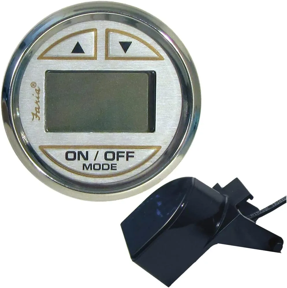FARIA 2" Depth Sounder with Transducer