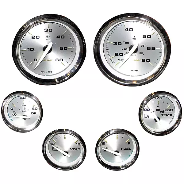 Faria Kronos Boxed Set of 6 Gauges f/Inboard Motors