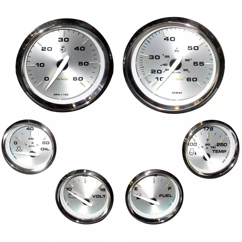 Faria Kronos Boxed Set of 6 Gauges f/Inboard Motors