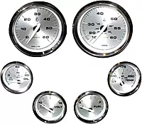 Faria Kronos Boxed Set of 6 Gauges f/Inboard Motors