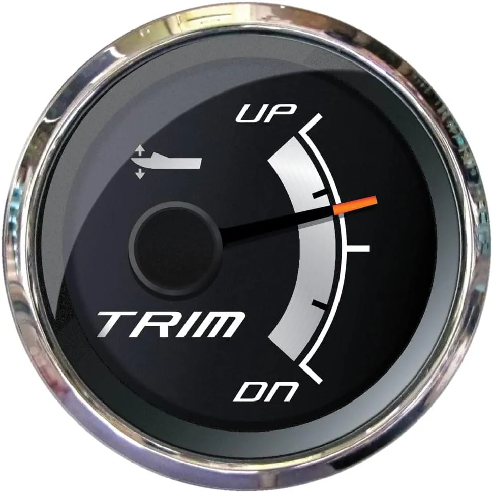 Faria Platinum 2" Trim Gauge f/Mercury, Mariner, Mercruiser, Volvo DP, Yamaha 2001 & Newer