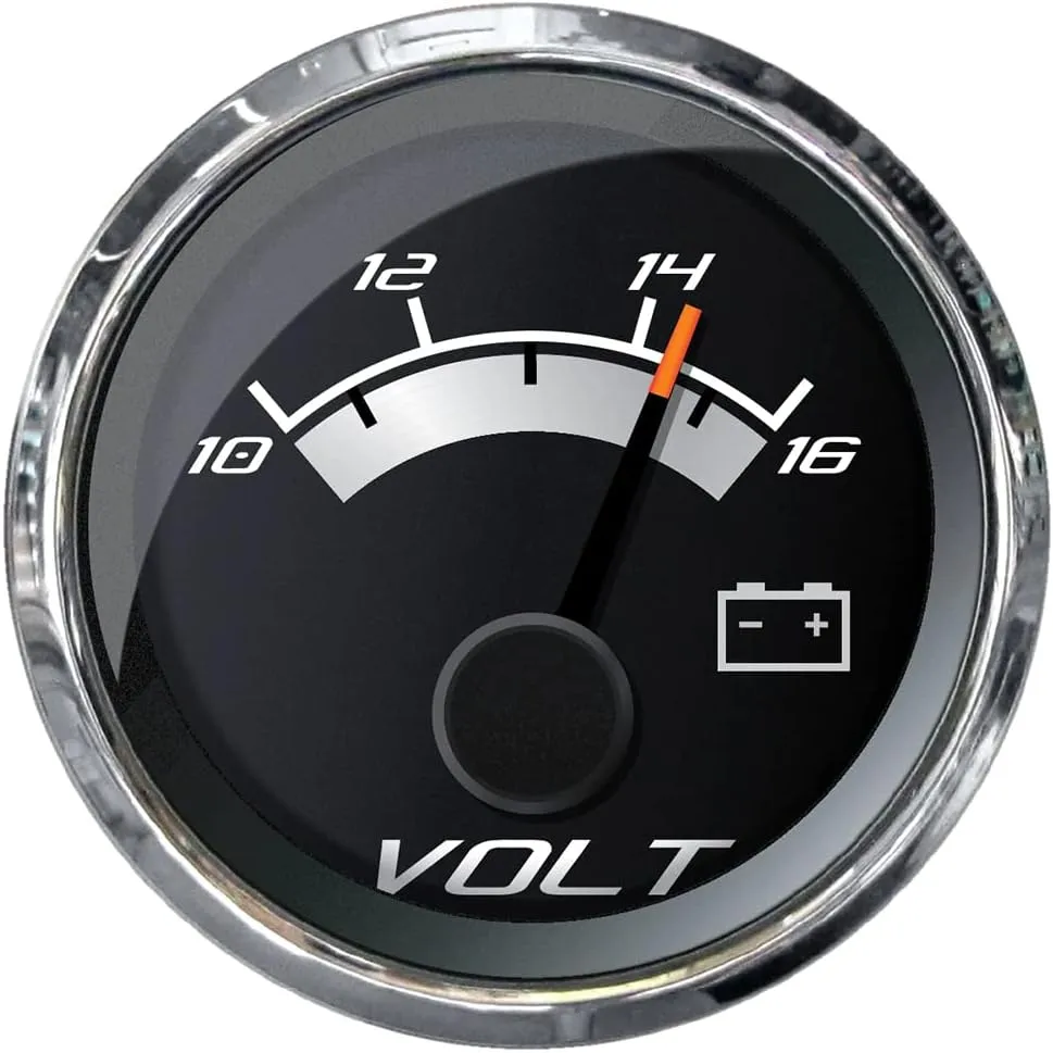 Faria Platinum 2" Voltmeter (10-16 VDC)