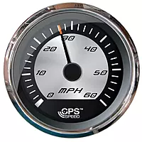 Faria Beede F22010 Platinum Speedometer (60 MPH) (GPS) - 4' (Studded)