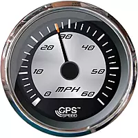 Faria Beede F22010 Platinum Speedometer (60 MPH) (GPS) - 4' (Studded)