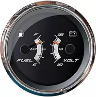 Faria Platinum 4" Multi-Function - Fuel Level & Voltmeter