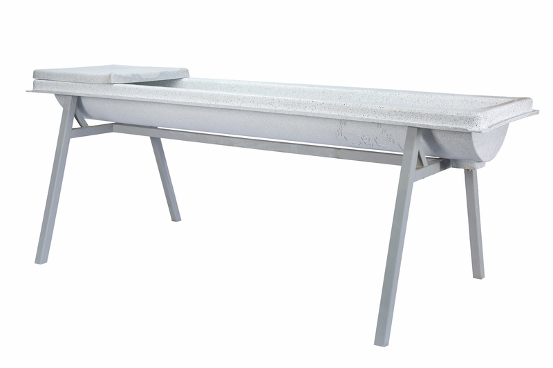 Farmex Drinker Trough 100L 80CM Linear water trough for camels and horses left right