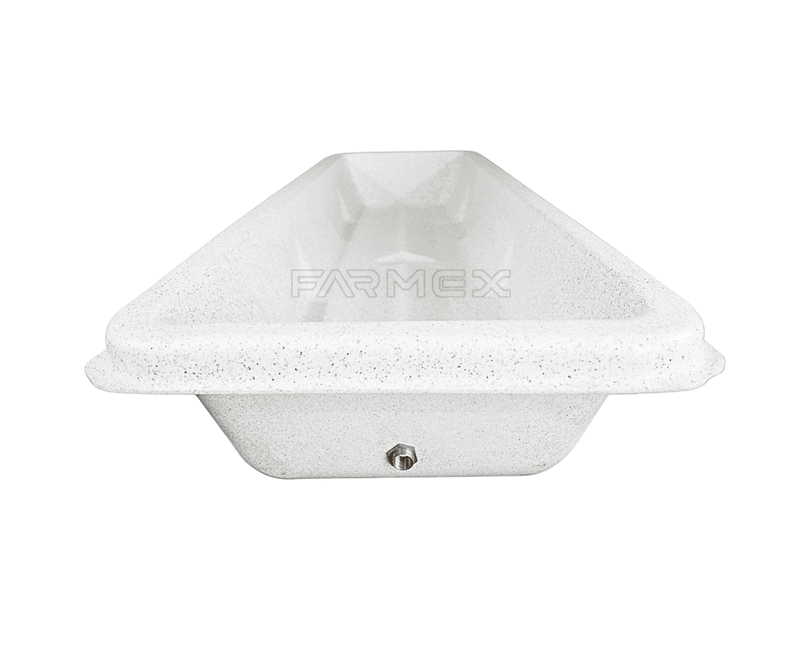 Farmex Feeder Trough 180 Liter White Solo