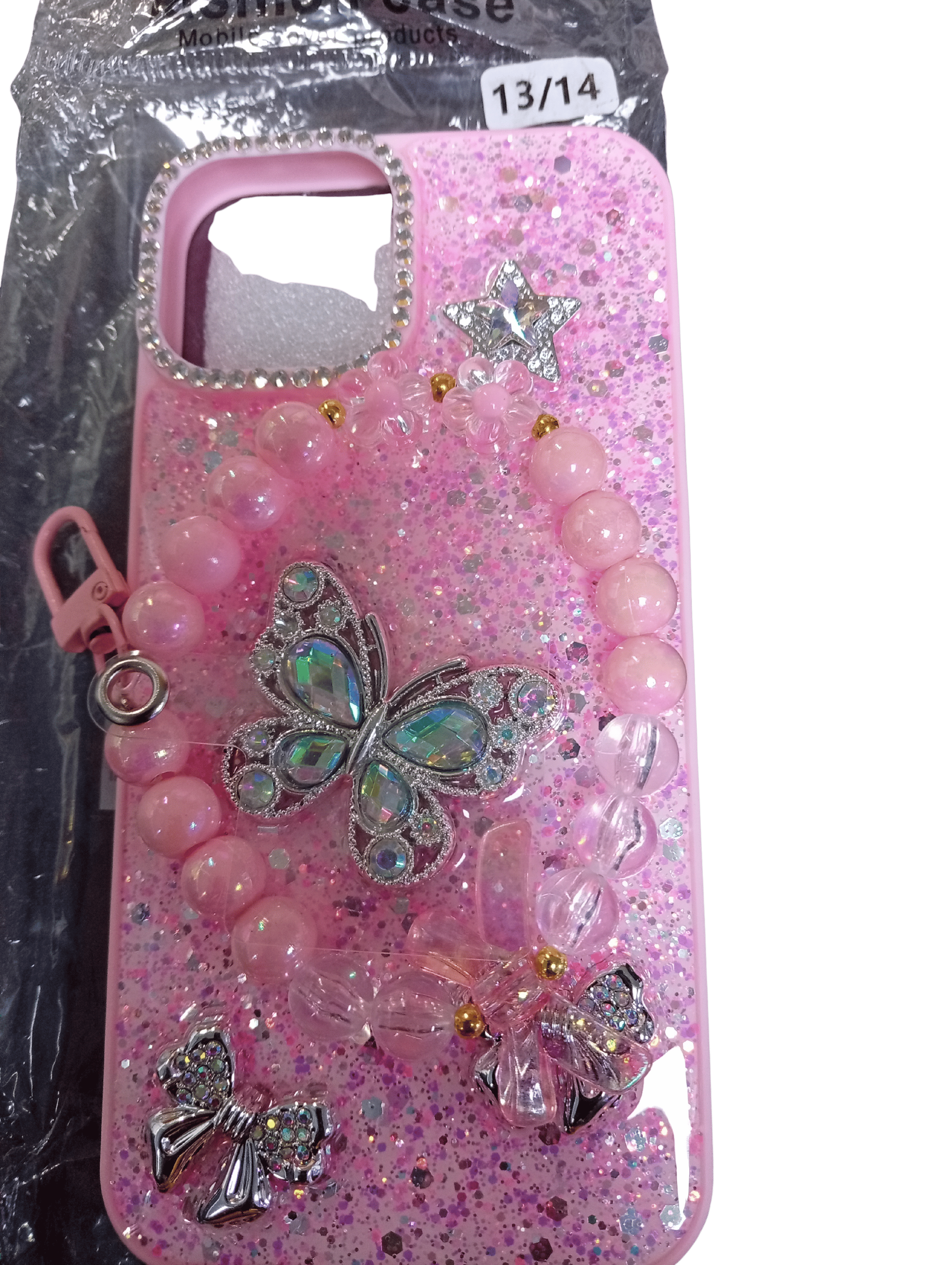 IPhone 13/14 Fashion Beaded Phone Case