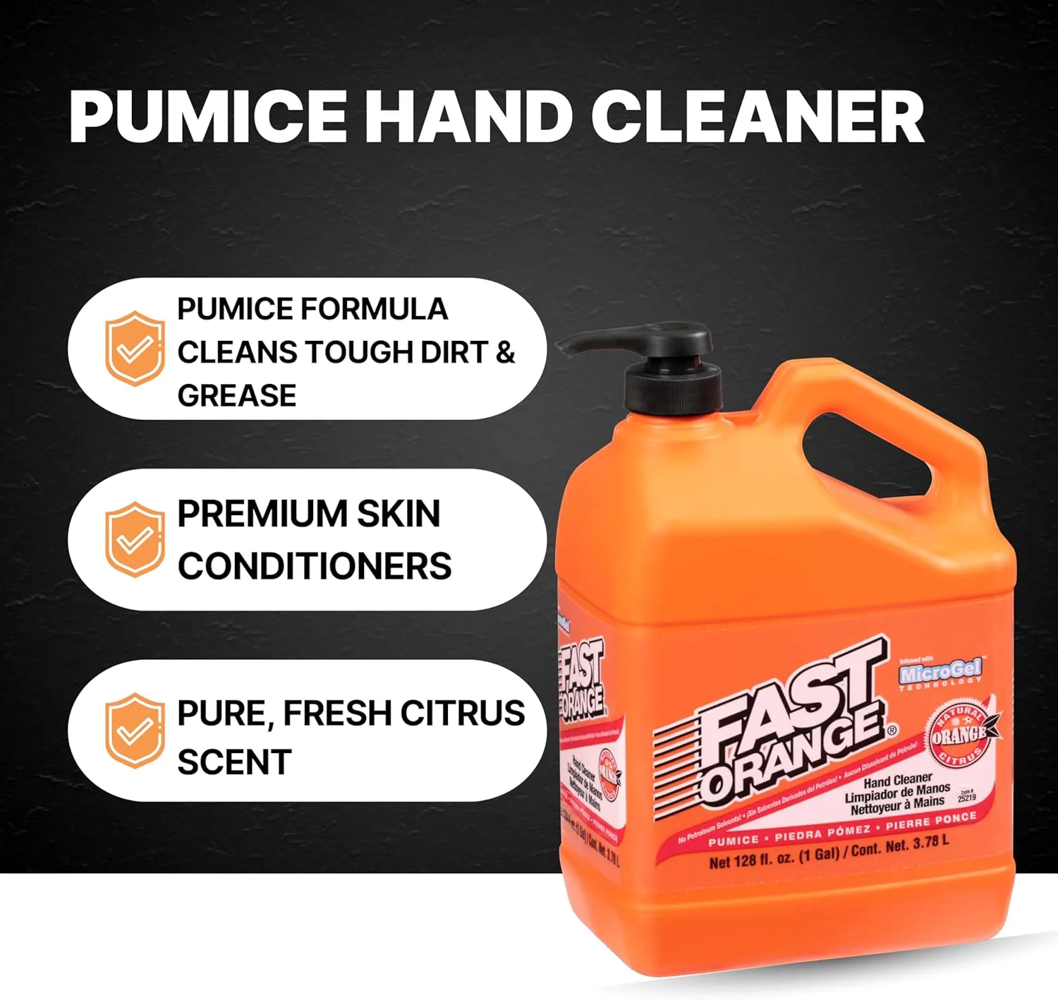 FAST ORANGE Heavy-Duty Waterless Hand Cleaner
