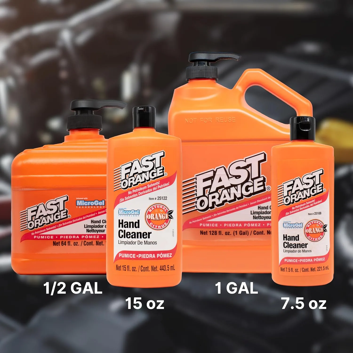 FAST ORANGE Heavy-Duty Waterless Hand Cleaner
