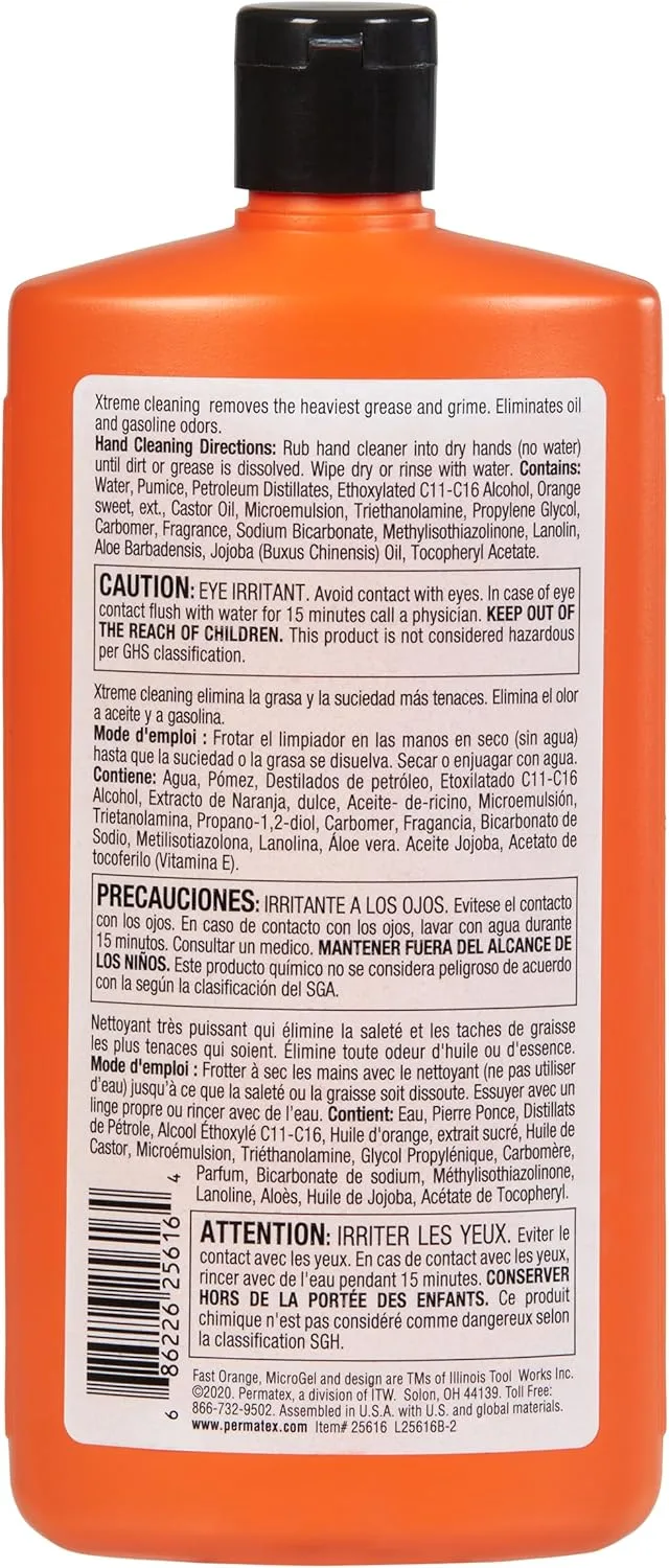 FAST ORANGE Heavy-Duty Waterless Hand Cleaner
