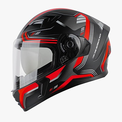 STEELBIRD SBA-21 ISS ULTIMATE RACE MATT BLACK/RED C/V (M)