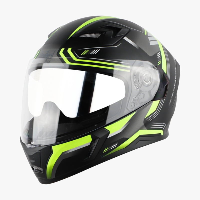 STEELBIRD SBA-21 ISS ULTIMATE RACE MATT BLACK/NEON C/V (L)
