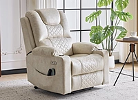 Power Lift Recliner Massage Chair（Beige）