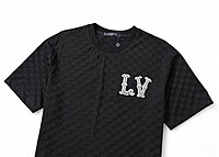 Playera Louis Vuitton LV Texturizada de Lujo
