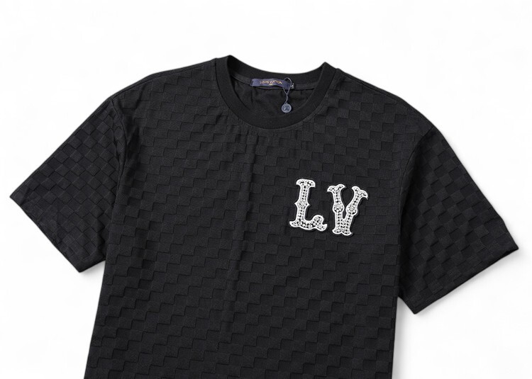 Playera Louis Vuitton LV Texturizada de Lujo
