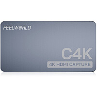 FEELWORLD C4K Video Capture 4K HDMI 60Hz In and Out USB-C Plug and Play for Streaming Gaming Video Conference
