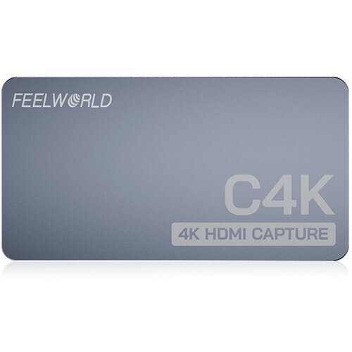 FEELWORLD C4K Video Capture 4K HDMI 60Hz In and Out USB-C Plug and Play for Streaming Gaming Video Conference