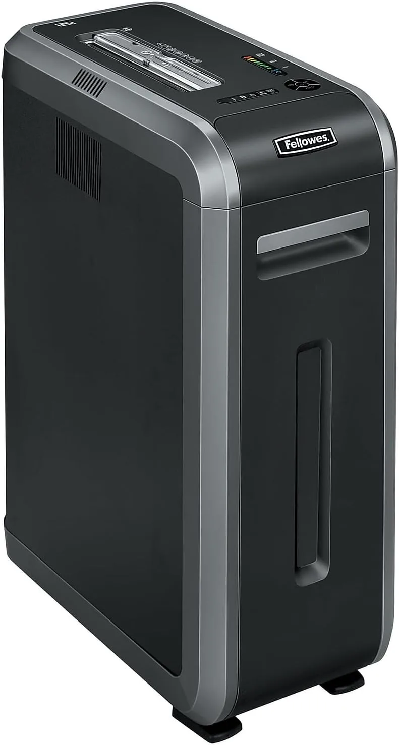 Fellowes, Inc Shredder,Cross Cut, 18 Sht Cap, 11-1/4"X21-1/8"X28-4/5", Black