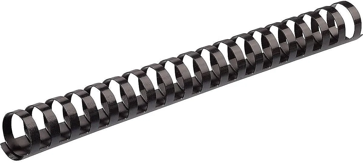Fellowes Plastic Comb Binding Spines, 1 1/2 Inch Diameter, Black, 340 Sheets, 50 Pack (52368)
