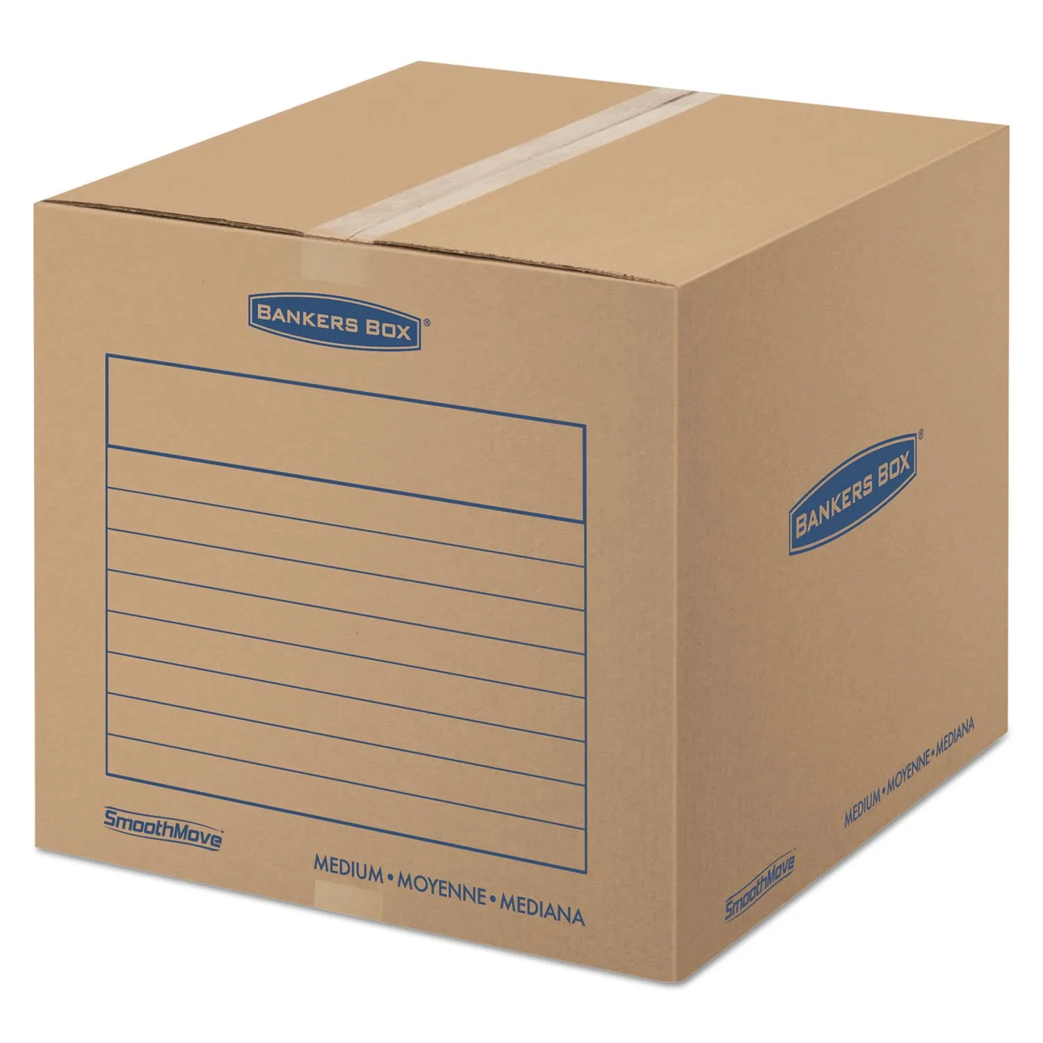 Fellowes SmoothMove Medium Moving Box, 18 x 18 x 16 inches, 20 Pack
