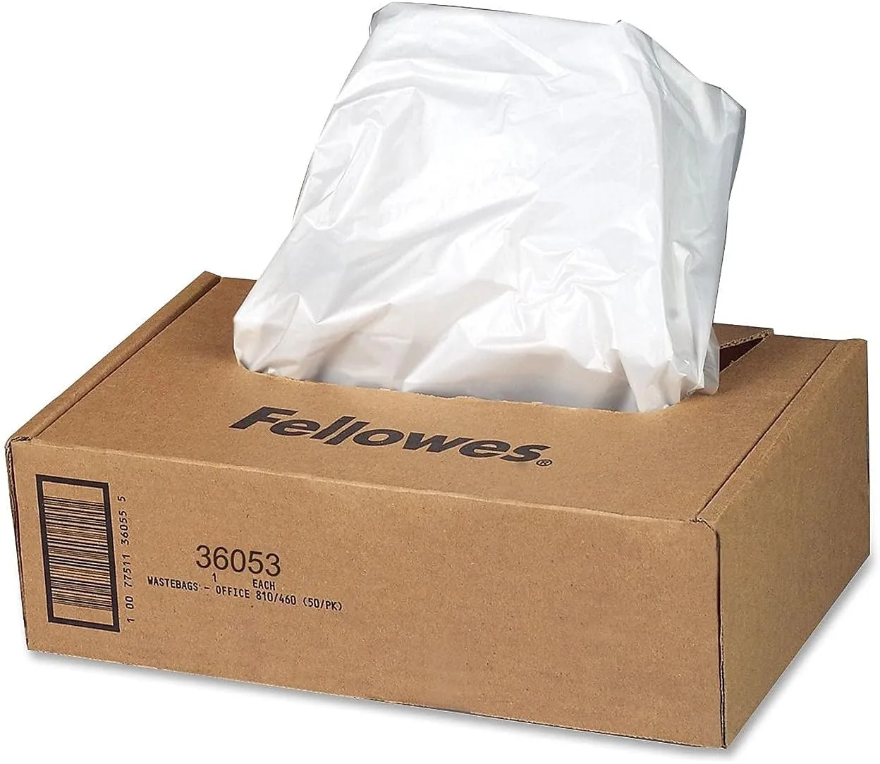Fellowes 36053 Shredder Bags, 9 Gal, F/99CI,90S, 15-Inch x14-Inch x30-Inch, 100/CT,CL