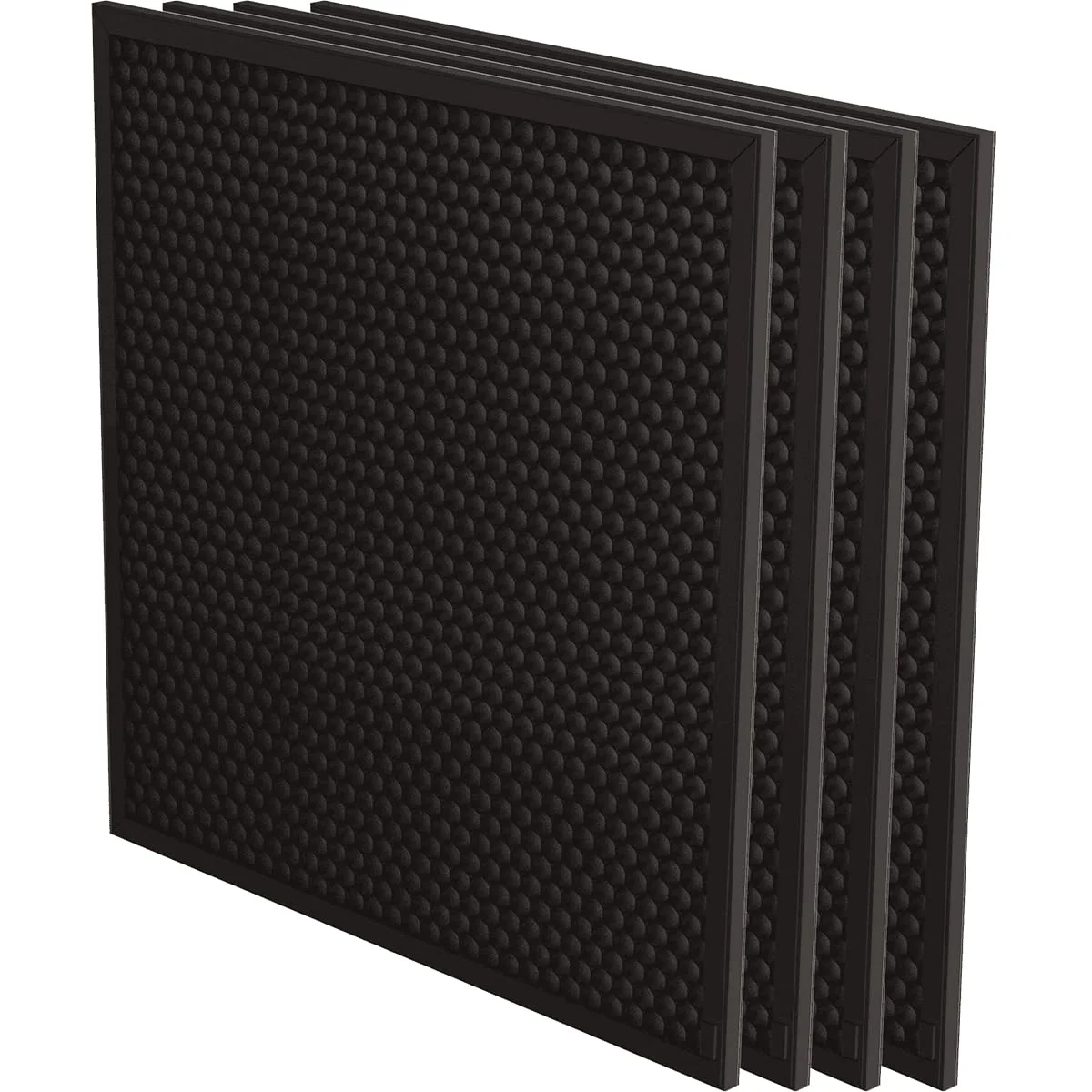 Fellowes AeraMax Professional 3/8" Carbon Filter with Prefilter AeraMax Professional 3/3S/4/4S HEPA Air Purifiers, Pack of 4