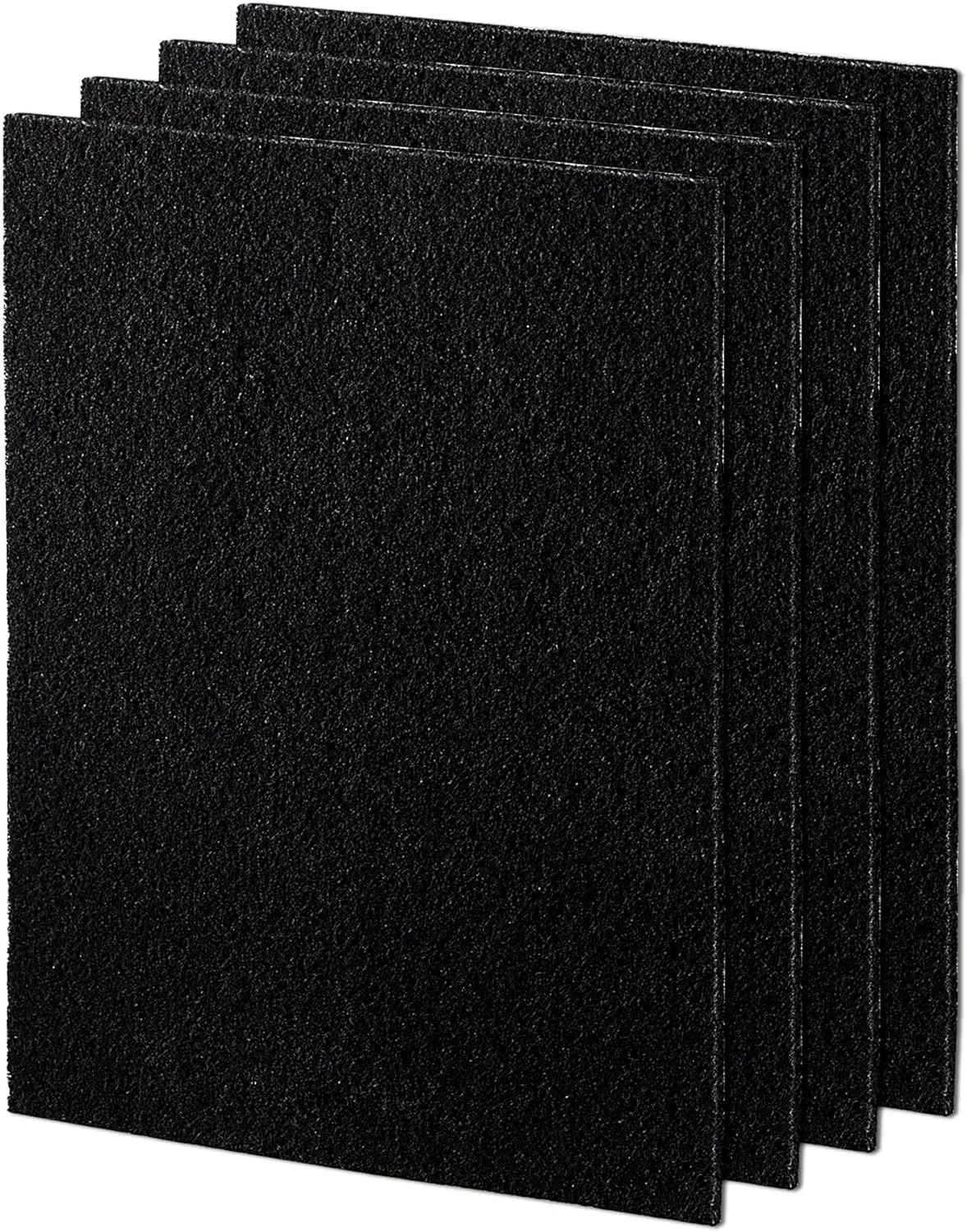 Fellowes Carbon Filters for AeraMax Air Purifiers - 4 Pack (9324201),Black, 16.1" x 12.4" x 0.2"