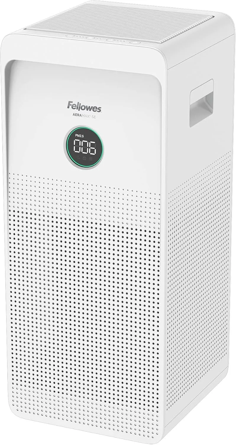 Fellowes 9794601 AeraMax SE 3-Speed Large Room Air Purifier with True HEPA Air Filter and 3-Stage Allergen and Odor