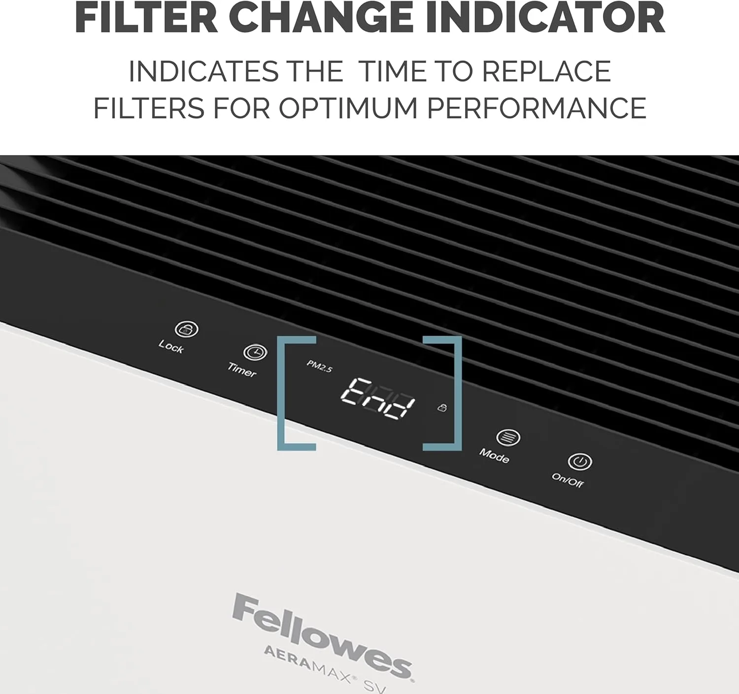 Fellowes AeraMax SV 4-Speed HEPA Air Purifier, 1,500 Sq. Ft., White/Black