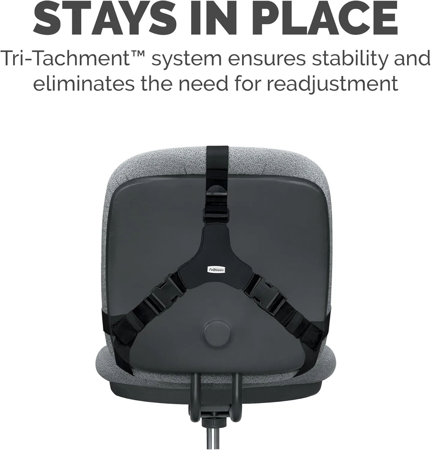 Fellowes Professional Series Back Support with Microban Protection, Black (8037601)