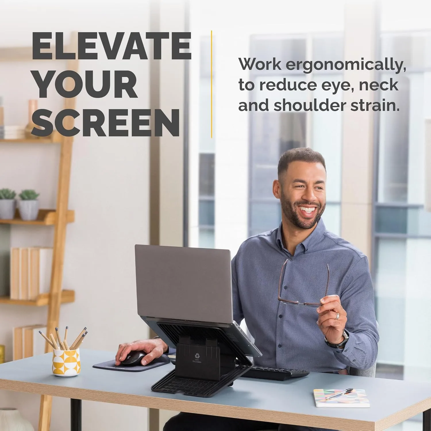 Fellowes Breyta Adjustable Laptop Stand, 12 Height Adjustments